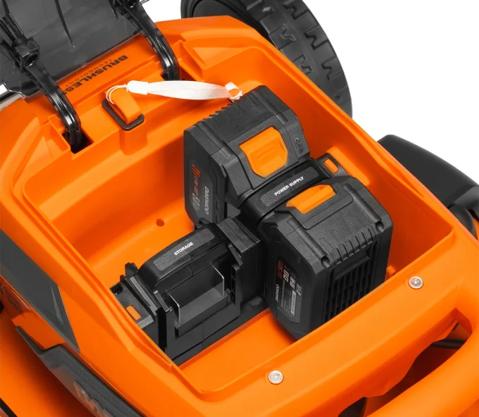 Газонокосилка аккумуляторная DAEWOO DLM 5042Li-S SET 470мм 2x21В 5Ач-7