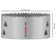 Carotă de găurit BOSCH PRO Multi Material Bi-Metal 105mm-2
