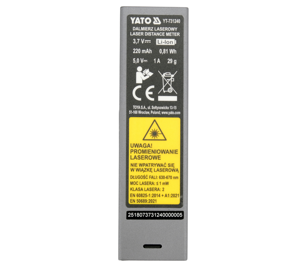 Telemetru YATO YT731240 30m IP21-5