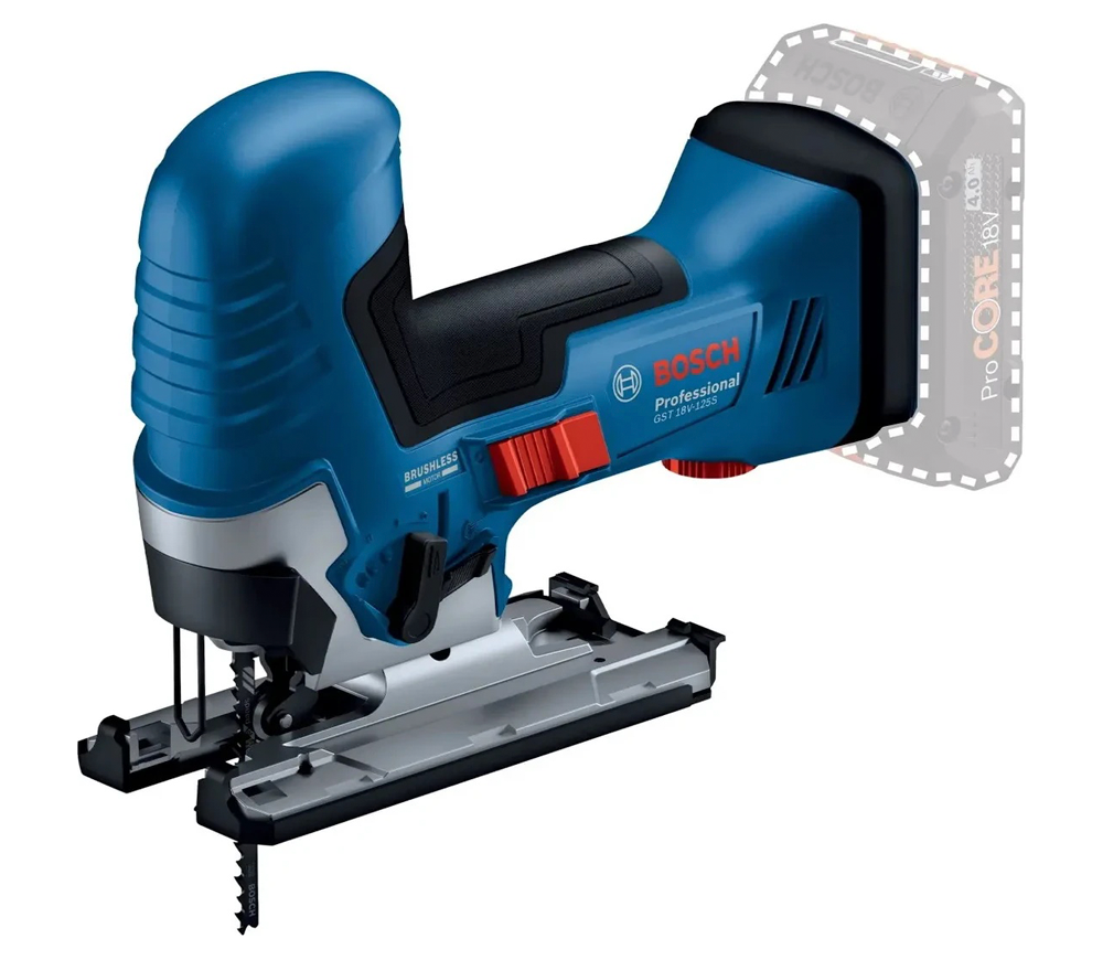Лобзик аккумуляторный (без АКБ) BOSCH GST 18V-125 S 18В