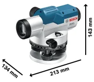 Nivelă optică profesională cu trepied  BOSCH GOL 26 G Professional GOL26G+BT160+GR500 100m-4