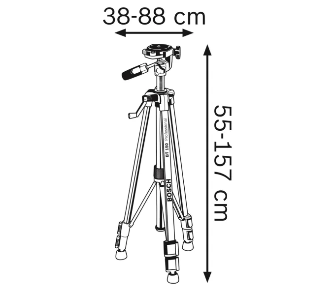 Stativ pentru nivele BOSCH BT 150 1570mm 1/4"-4