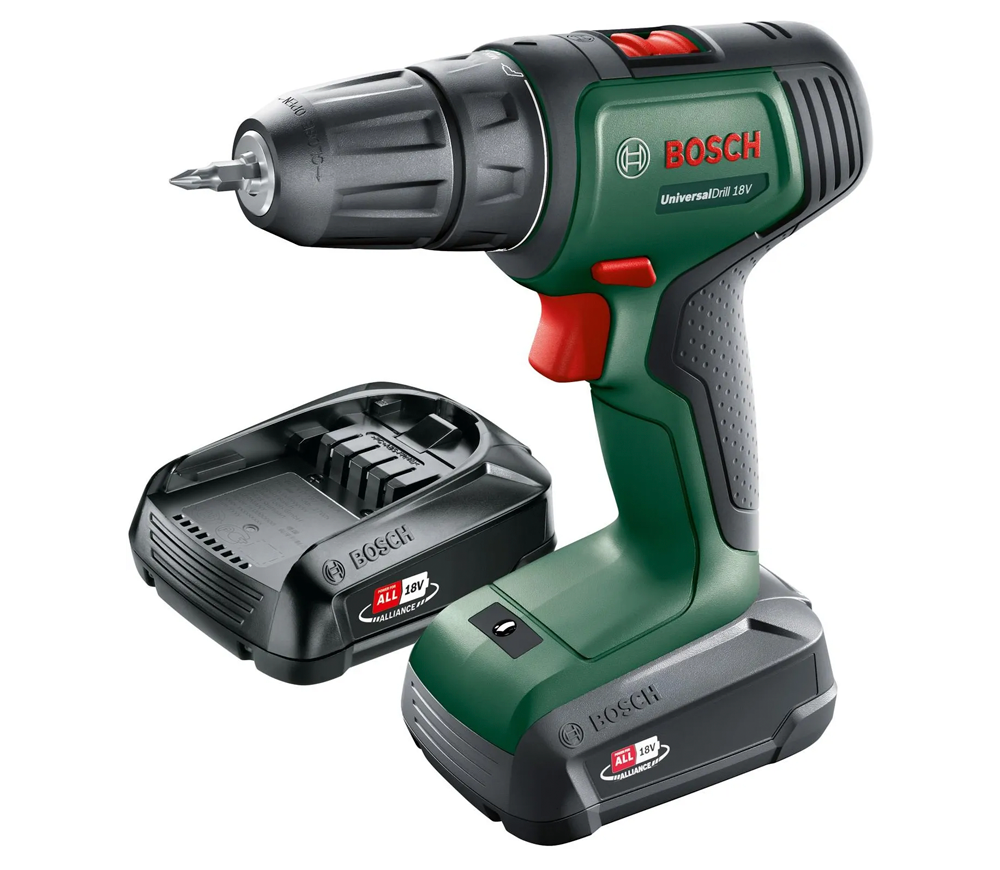 Шуруповёрт аккумуляторный BOSCH UniversalDrill 18V 18В 1.5Ач