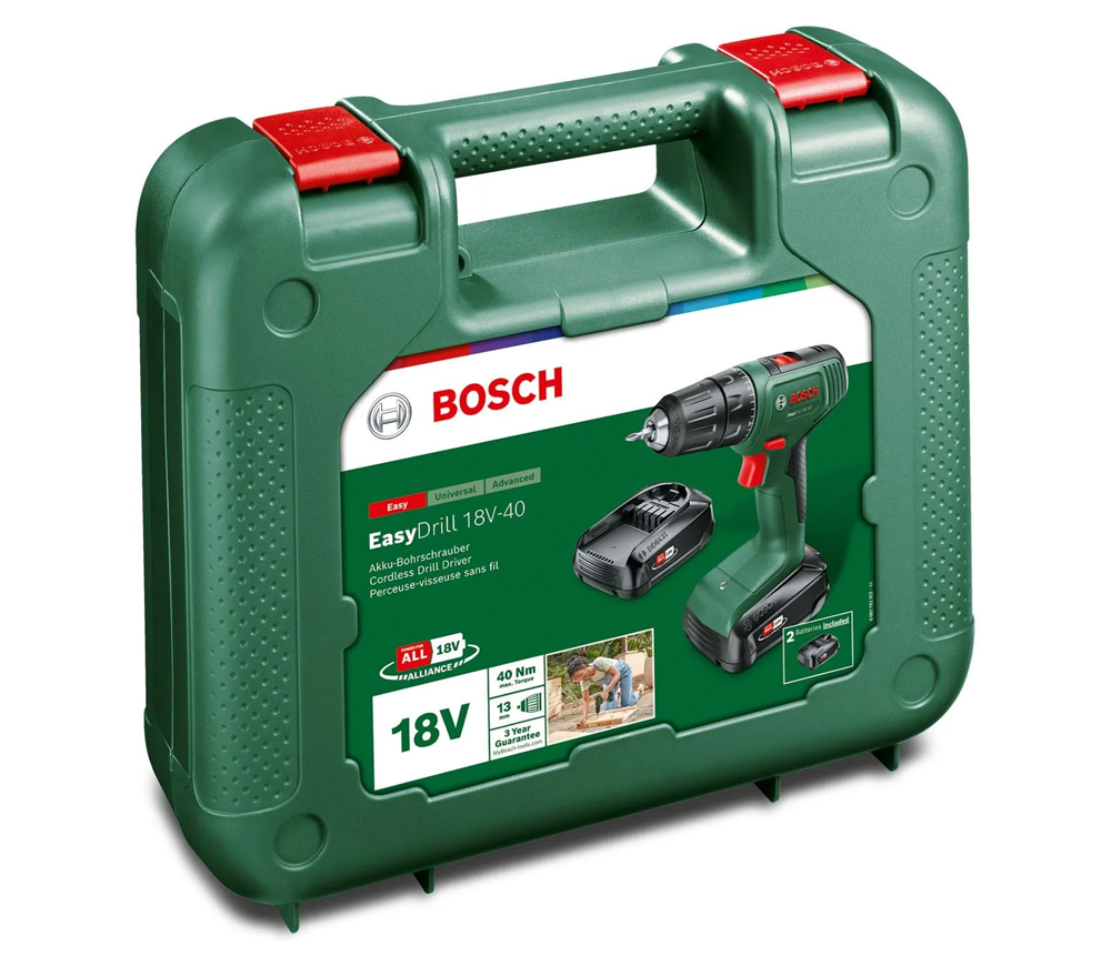Mașină de &icirc;nșurubat cu acumulator BOSCH EasyDrill 18V-40 18V 2Ah photo 3