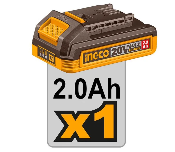 Шуруповёрт аккумуляторный INGCO CDLI205582 20 В 2 Ач-2
