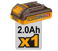 Шуруповёрт аккумуляторный INGCO CDLI205582 20 В 2 Ач-2