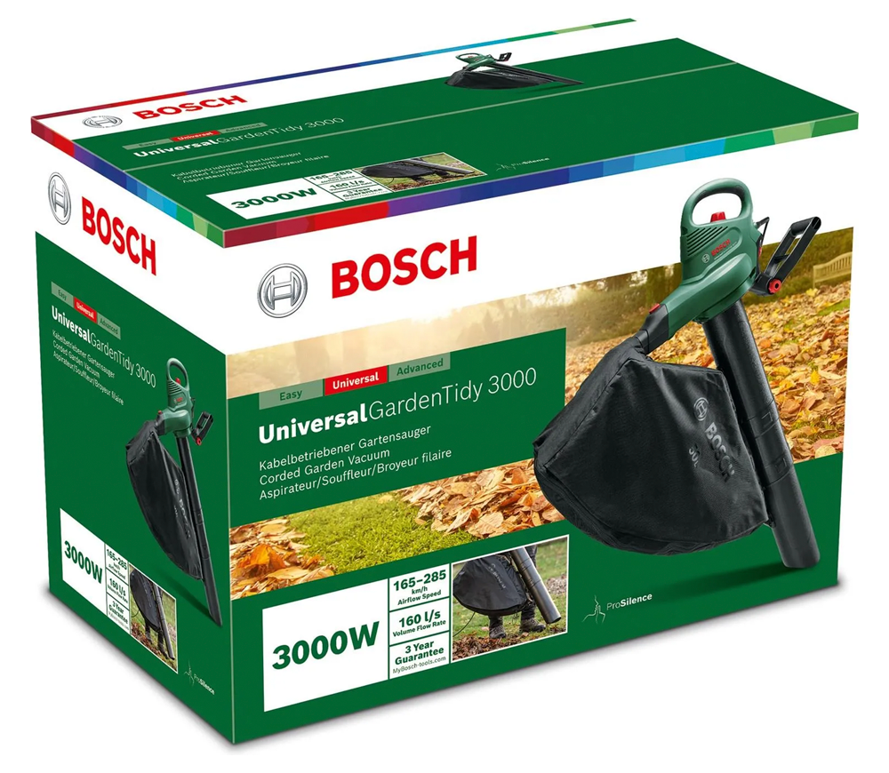 Воздуходувка электрическая BOSCH UniversalGardenTidy 3000 3000вт 9600л/мин-7