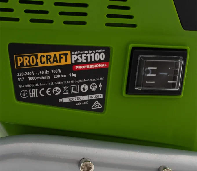 Покрасочная станция высокого давления ProCraft PSE1100 700вт 200бар-9
