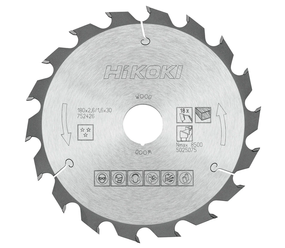 Disc pentru fierastrau electric HIKOKI 752426 180mm 1.6mm Lemn