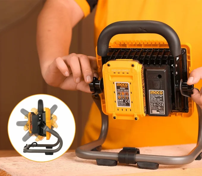 Lanternă construcții cu acumulator (fără bat) INGCO CWLI2025 900/1800lm 20V-3