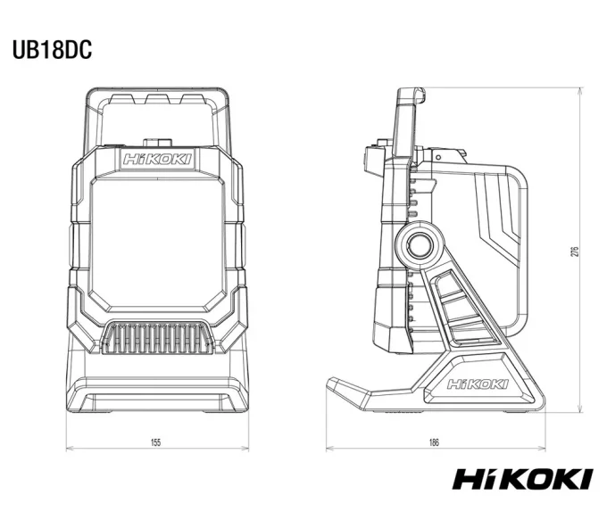 Lanternă construcții cu acumulator Solo HIKOKI UB18DCW4Z 4000lm 18V-7