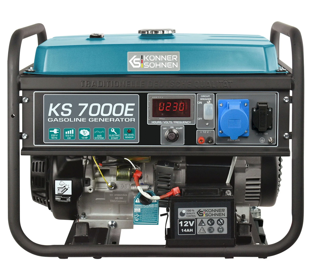 Электрогенератор Könner&Söhnen KS 7000E 5.5квт Бензин AVR-6