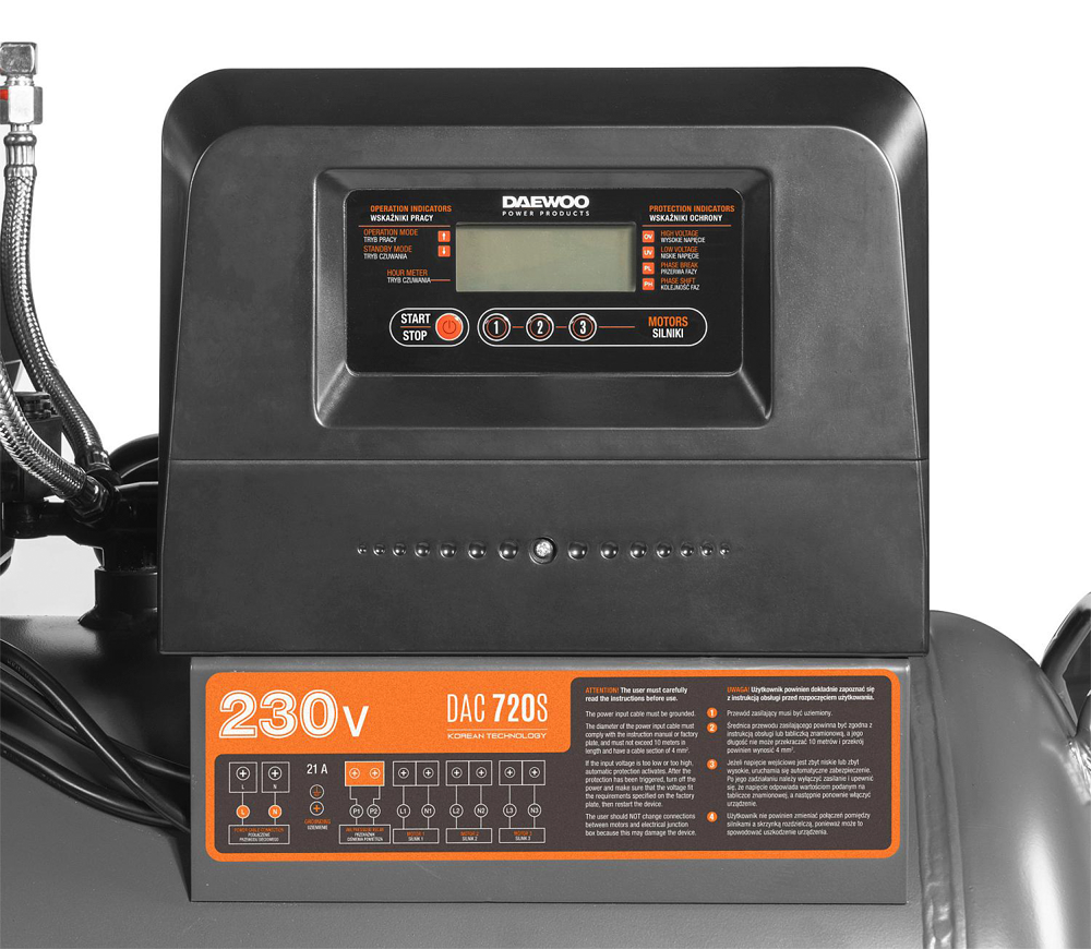 Compresor DAEWOO DAC 720S 750l/min 100L photo 4