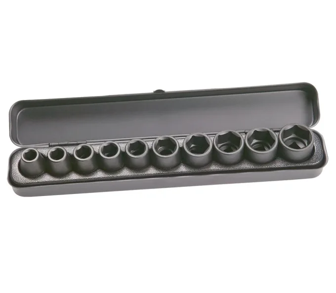 Set capete tubulare de impact 1/2″, 10 piese HIKOKI 751879 10-24  mm-1