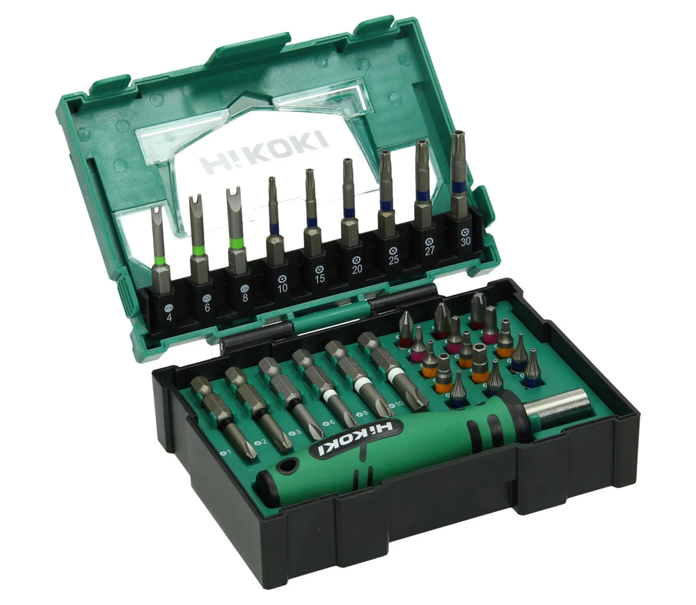 Set biți 31 piese cu mâner HIKOKI 40030023 PH/SL/TX-2