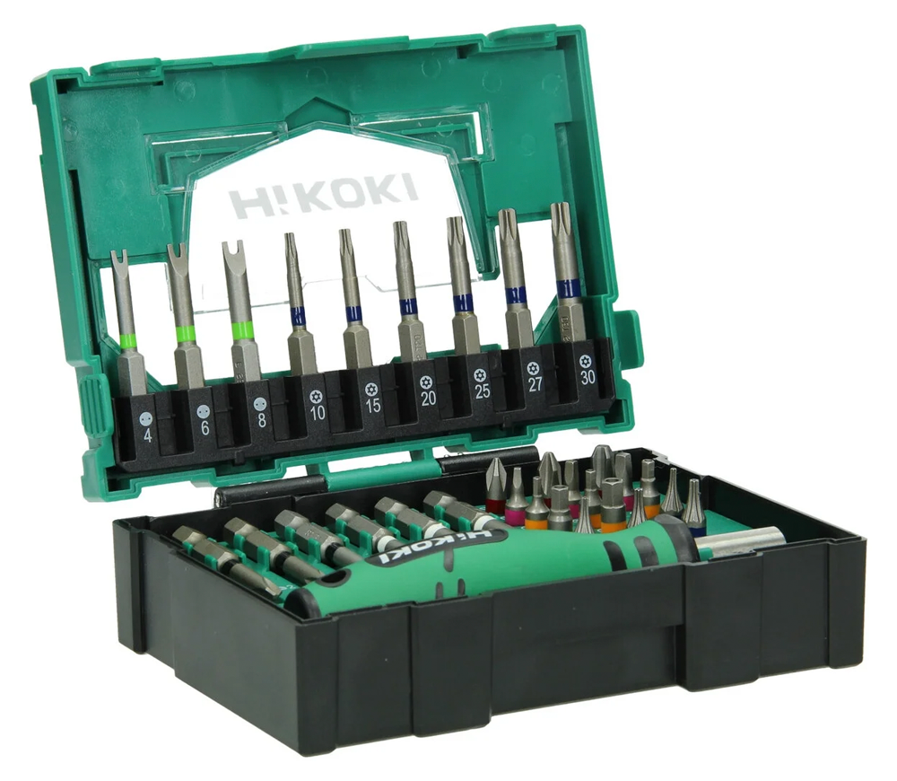 Set biți 31 piese cu mâner HIKOKI 40030023 PH/SL/TX-3