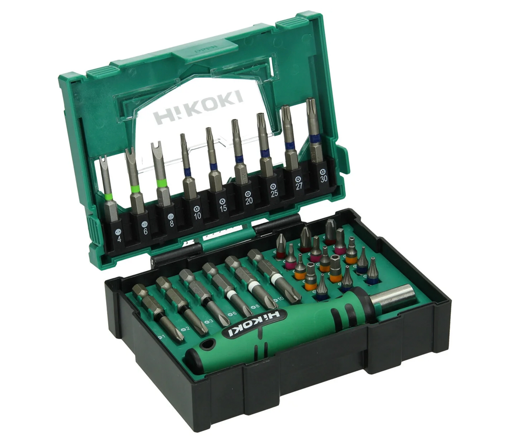 Набор бит 31 предмет с ручкой HIKOKI 40030023 PH/SL/TX