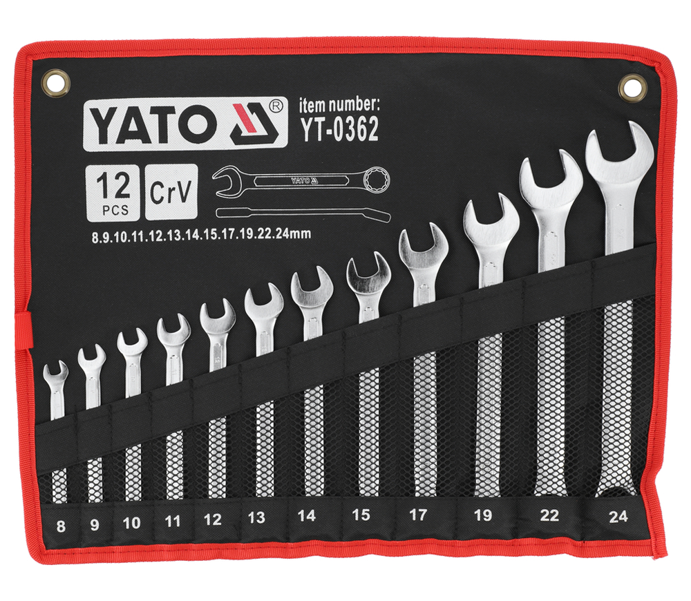 Set 12 chei combinate YATO YT0362 8-24mm