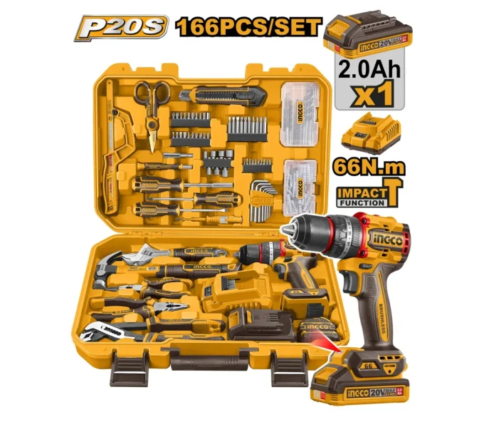 Набор ручных инструментов INGCO HKTHP41662 166шт.-1