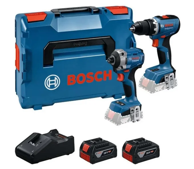Set de unelte cu acumulator BOSCH GSR 18V-65 + GDR 18V-215-1