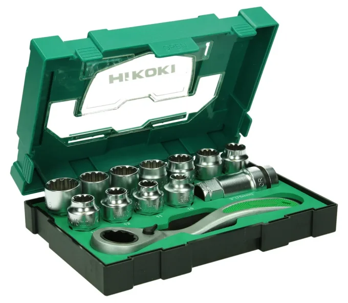 Set chei tubulare 13 piese HIKOKI 40030033 10-21 mm-1