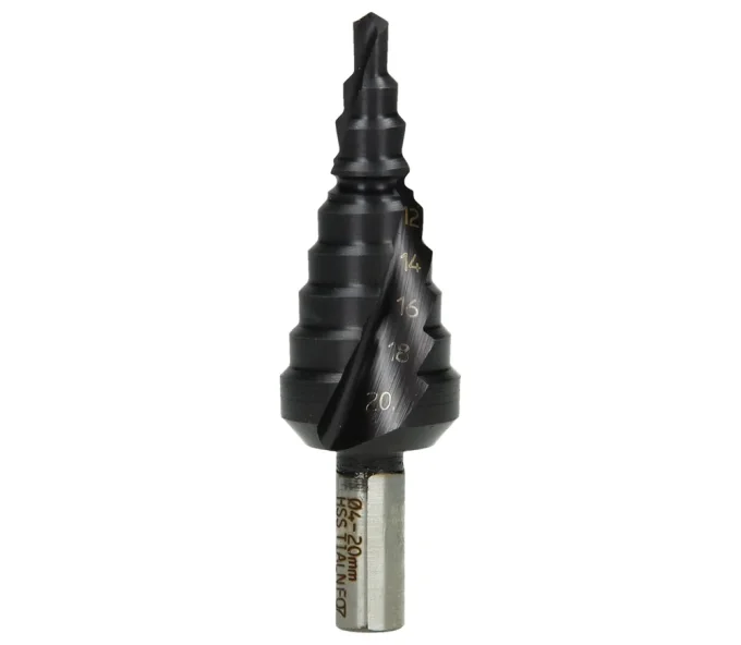 Ступенчатое сверло HIKOKI 780102 4-20мм HSS-TIN-2