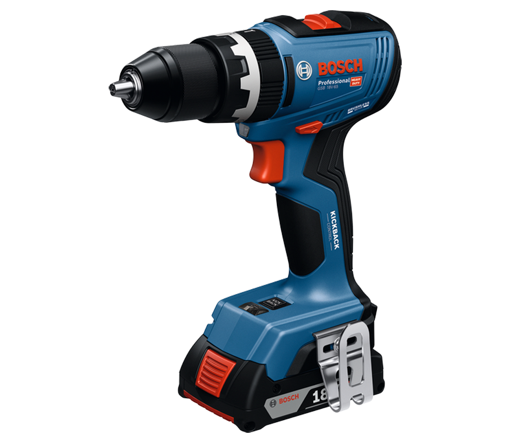Шуруповёрт аккумуляторный ударный BOSCH GSB 18V-65 18В 4Ач-2