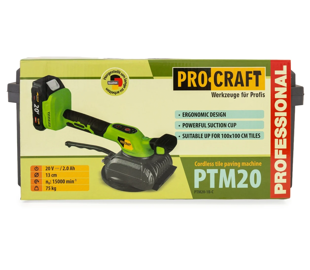 Виброприсоска для укладки плитки ProCraft PTM20 130мм 75kg photo 3