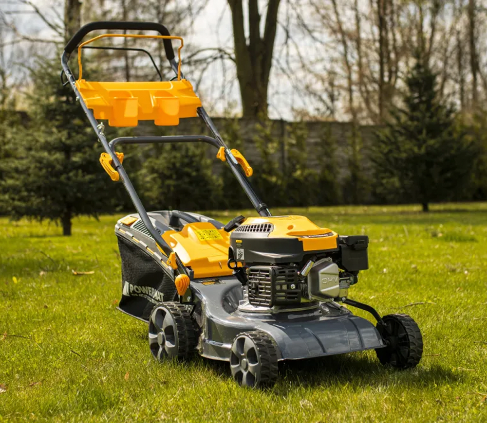 Mașină de tuns gazonul cu benzină POWERMAT PM-KSS-6S 460mm 6cp-2