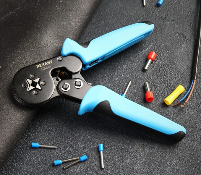 Clește de sertizare pentru papuci tubulari REXANT 12-3202-4
