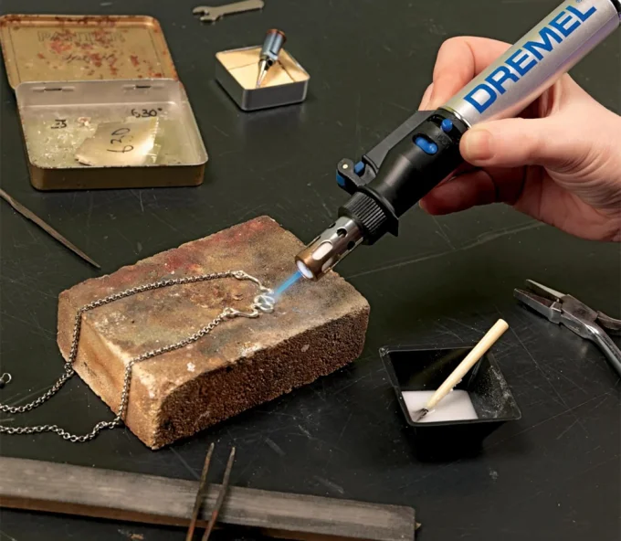 Многофункциональный газовый паяльник DREMEL BF0132000JD  1300°C Газовый резервуар-3