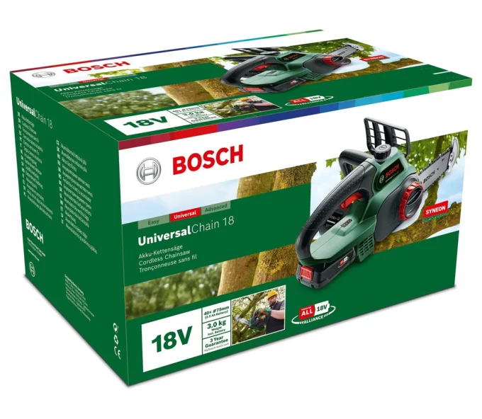 Fierăstrău cu lanț cu acumulator BOSCH PKE18V-30-28 300mm 18V 4Ah-2