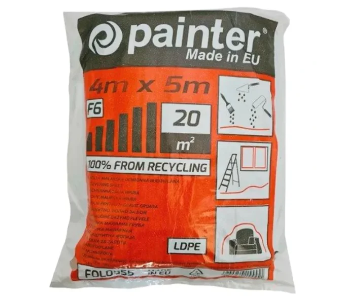 Folie protectoare transparentă PAINTER FOL0555 5m 4000mm-1