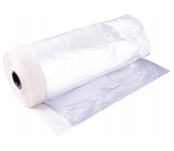 Folie protectoare cu bandă de mascare PAINTER FOL0534 33m 550mm-1