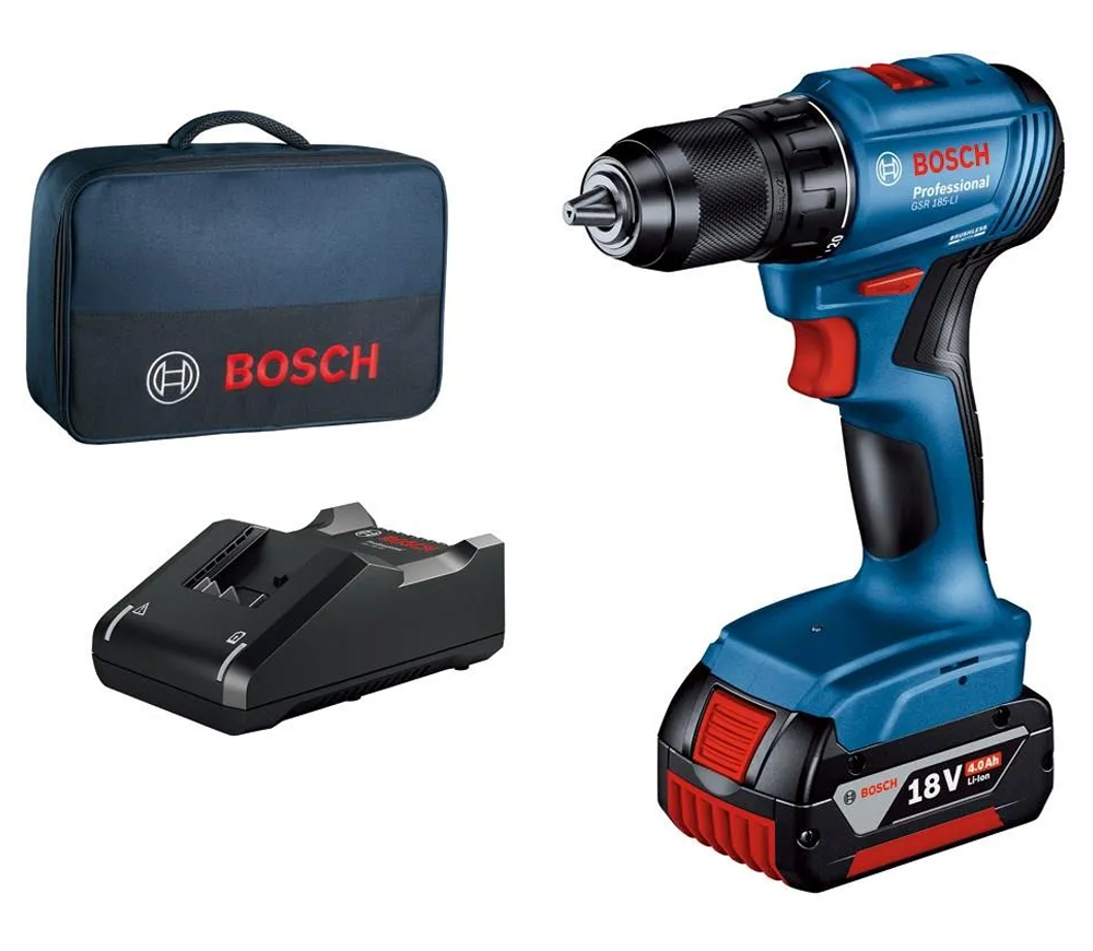 Шуруповёрт аккумуляторный BOSCH PRO GSR 185-LI 18В 4Ач