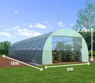 Теплица арочная TEHNO-MS 12x3x2.5 м 36м² Зелёная-1