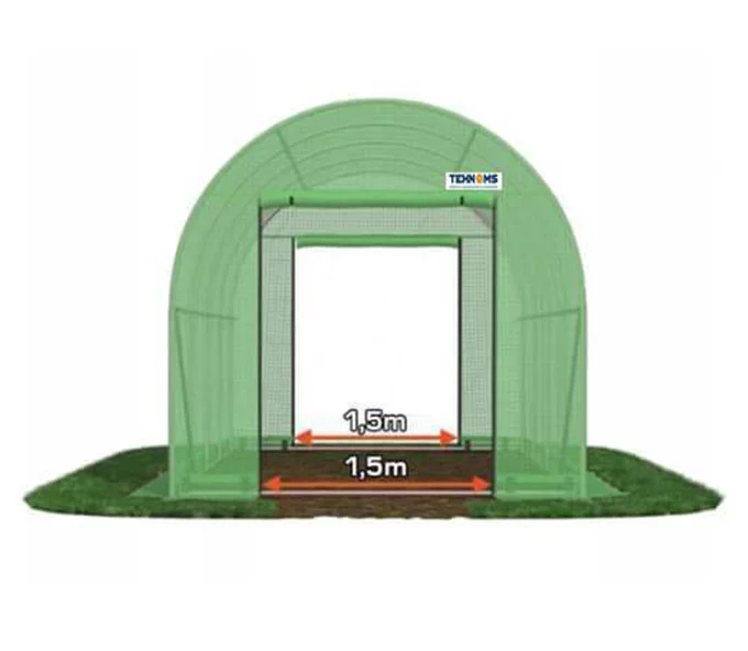 Теплица арочная TEHNO-MS 6x4x2.5 мм 24м² Зелёная-6