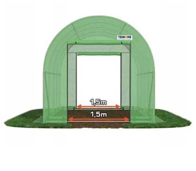 Теплица арочная TEHNO-MS 8x4x2.5 мм 32м² Зелёная-2