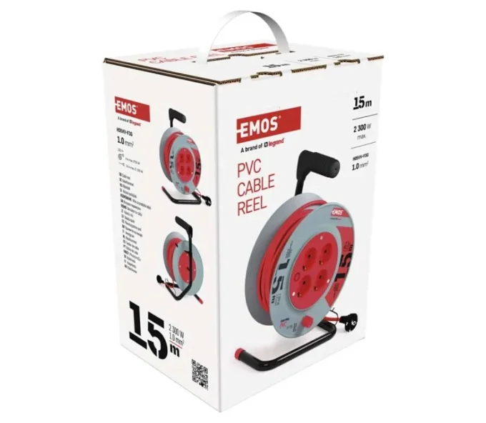Prelungitor cu tambur 15m 1-10A EMOS P19515-5