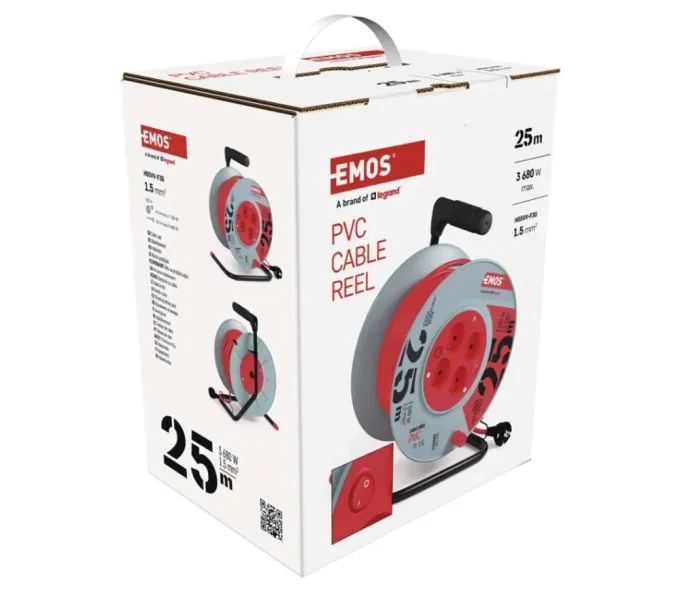 Удлинитель на катушке 25m 1-16A EMOS P09225-5