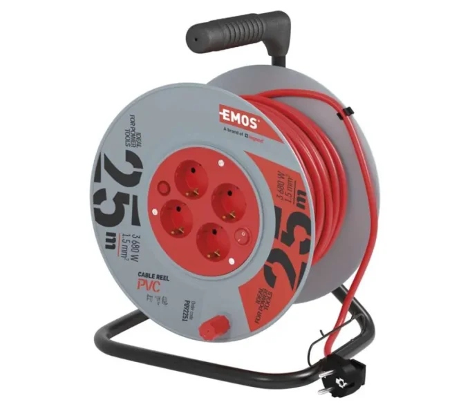 Удлинитель на катушке 25m 1-16A EMOS P09225-1