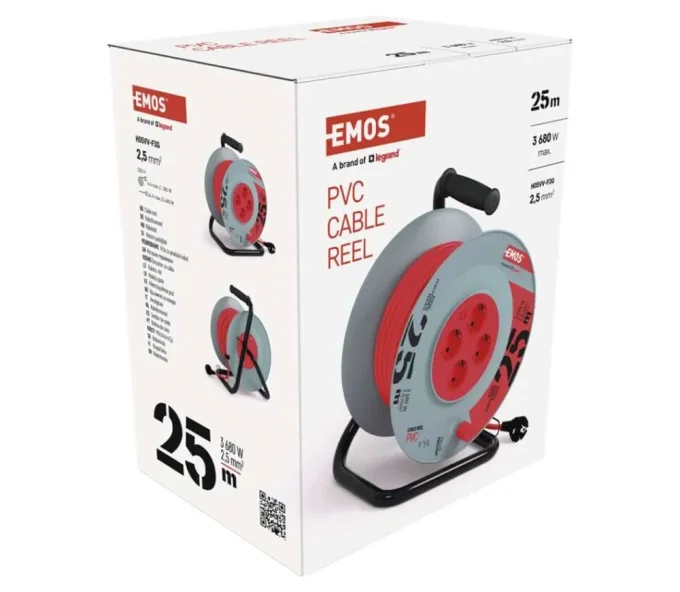 Prelungitor cu tambur 25m 1-16A EMOS P09225M-5