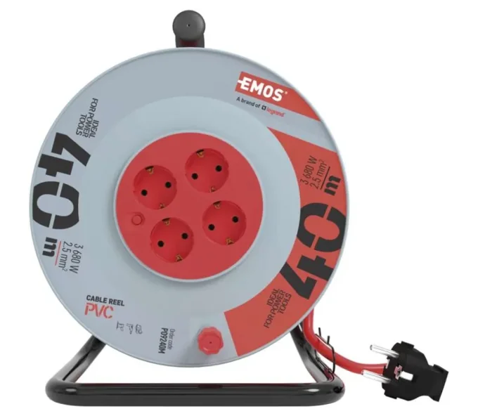 Prelungitor cu tambur 40m 1-16A EMOS P09240M-2
