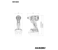 Винтовёрт аккумуляторный ударный HIKOKI WH18DDWRZ 18В 2Ач-4