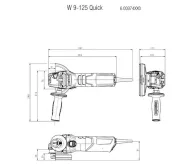 Polizor unghiular METABO W 9-125 Quick 900w 125mm-2