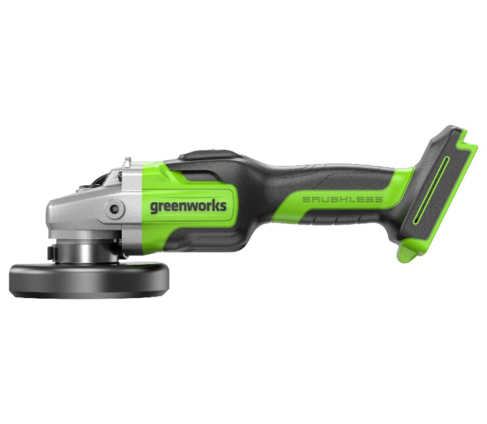 Угловая шлифмашина аккумуляторная (без АКБ) Greenworks GD24AG 125мм 24В photo 4