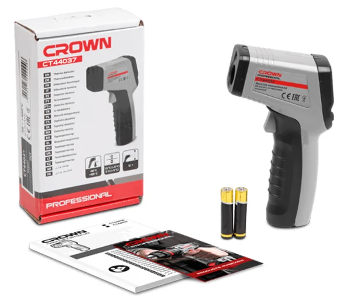 Бесконтактный цифровой пирометр CROWN CT44037 -50/+600°C-2