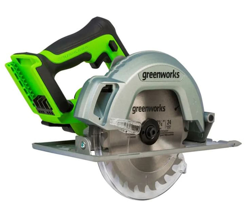 Fierăstrău circular cu acumulator (fără bat) Greenworks GD24CS 185mm 24V photo 1