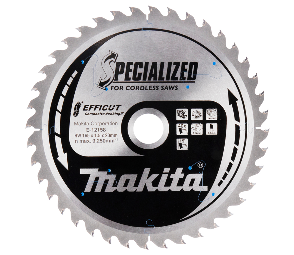 Disc pentru fierastrau electric MAKITA E-12158 165mm 1.5mm Lemn photo