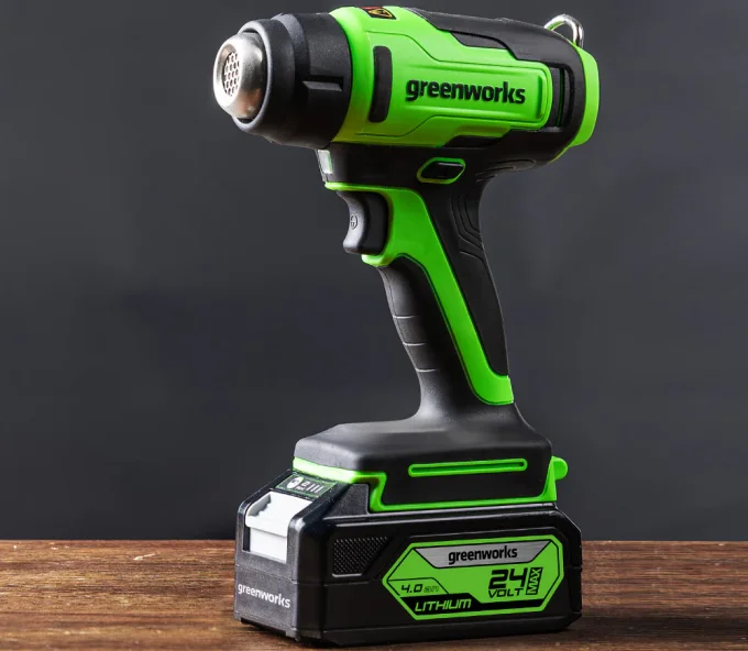 Suflantă de aer cald cu acum. (fără bat) Greenworks G24HG 550°C-7